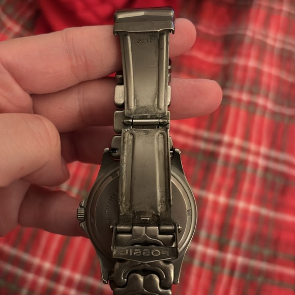 Men's Titanium Watch with Blue Face - Picture 4 of 4